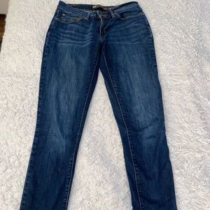 Levis Womens Bold Curve Skinny Jeans Size 4/27 Blue Denim Modern Rise Stretch